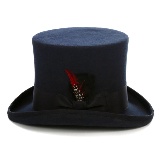 Premium Wool Navy Top Hat - FHYINC best men's suits, tuxedos, formal men's wear wholesale