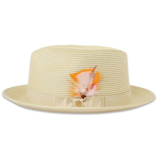 Habana Crushable Straw Hat Fedora in Tan