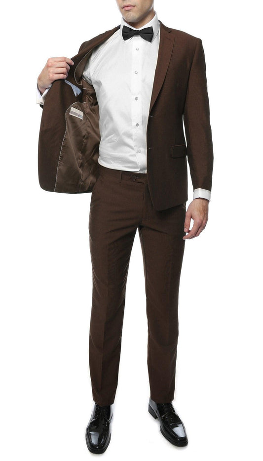 Sovereign Brown Slim Fit 2-Piece Suit