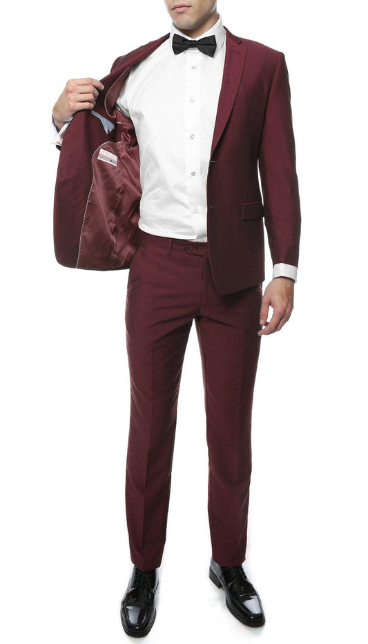 Sovereign Burgundy Slim Fit 2-Piece Suit