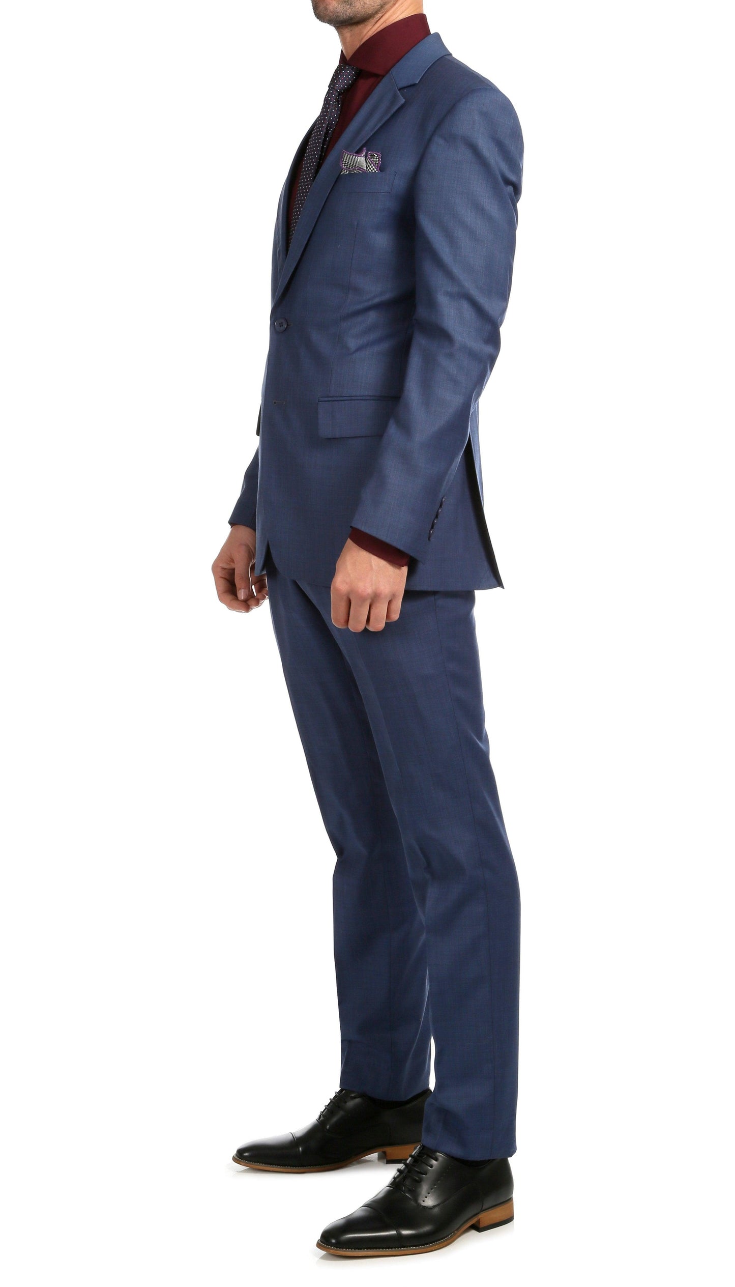 Castile Slate Premium 2-Piece Wool Slim Fit Suit