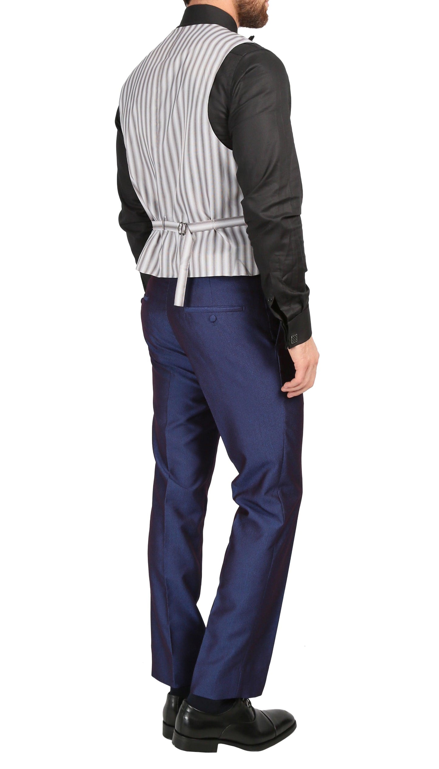 Belvedere Navy Slim Fit Shawl Collar 3-Piece Tuxedo