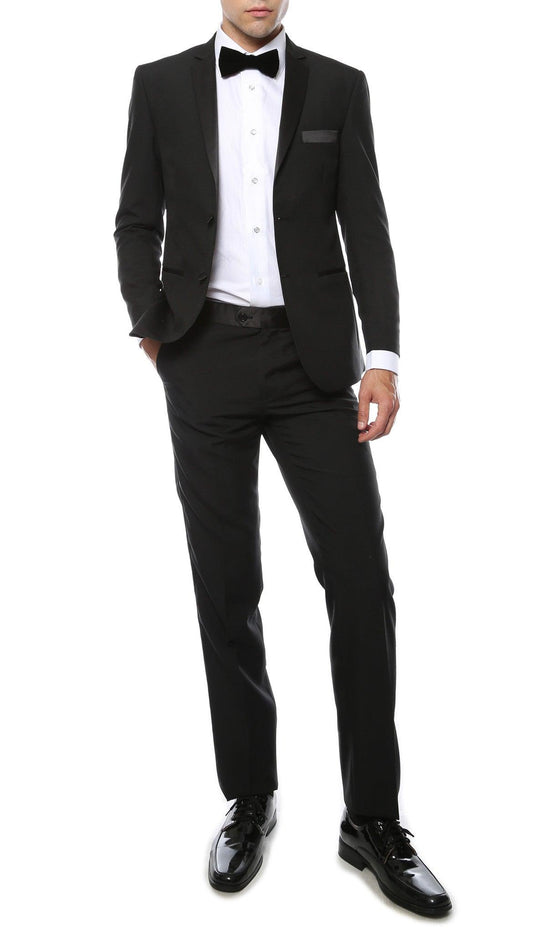 Balmoral Black Slim Fit 2-Piece Tuxedo (2)