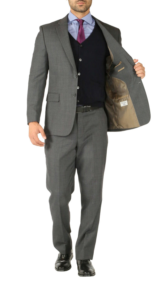 Kensington Grey Premium Wool 2-Piece Suit