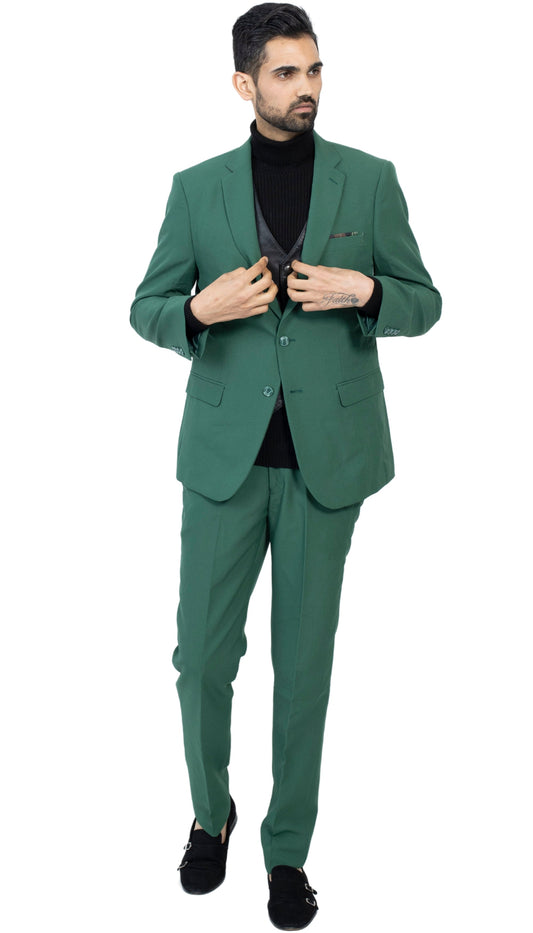 Sovereign Hunter Green Slim Fit 2-Piece Suit
