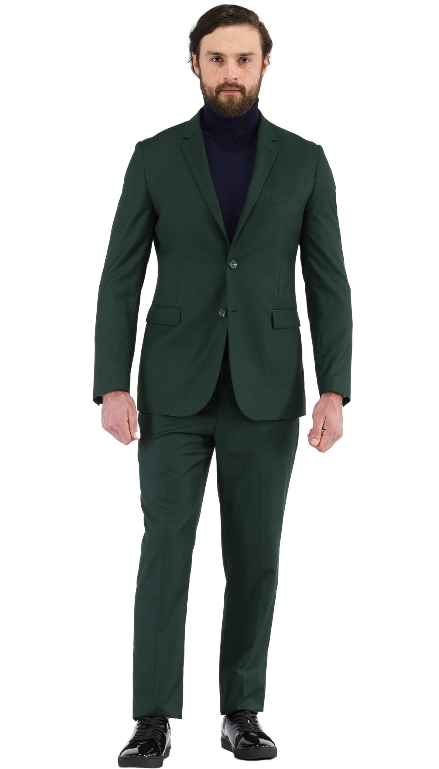 Monarch Hunter Green Slim Fit Notch Lapel 2-Piece Suit