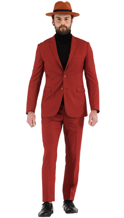 Monarch Brick Slim Fit Notch Lapel 2-Piece Suit
