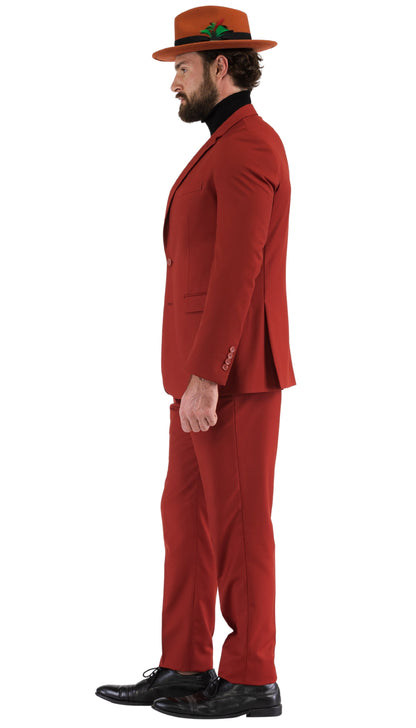 Monarch Brick Slim Fit Notch Lapel 2-Piece Suit