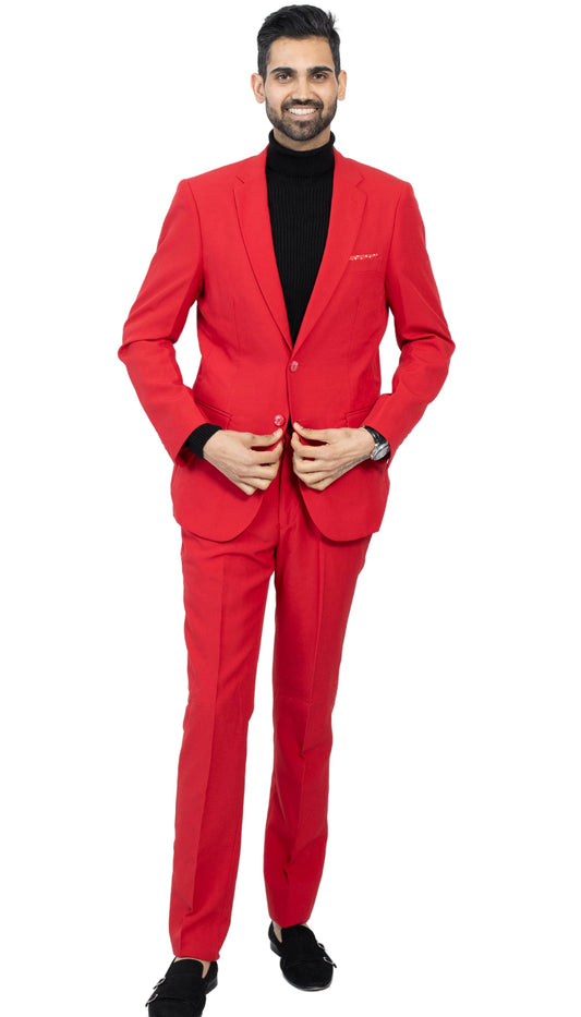 Sovereign Red Slim Fit 2-Piece Suit