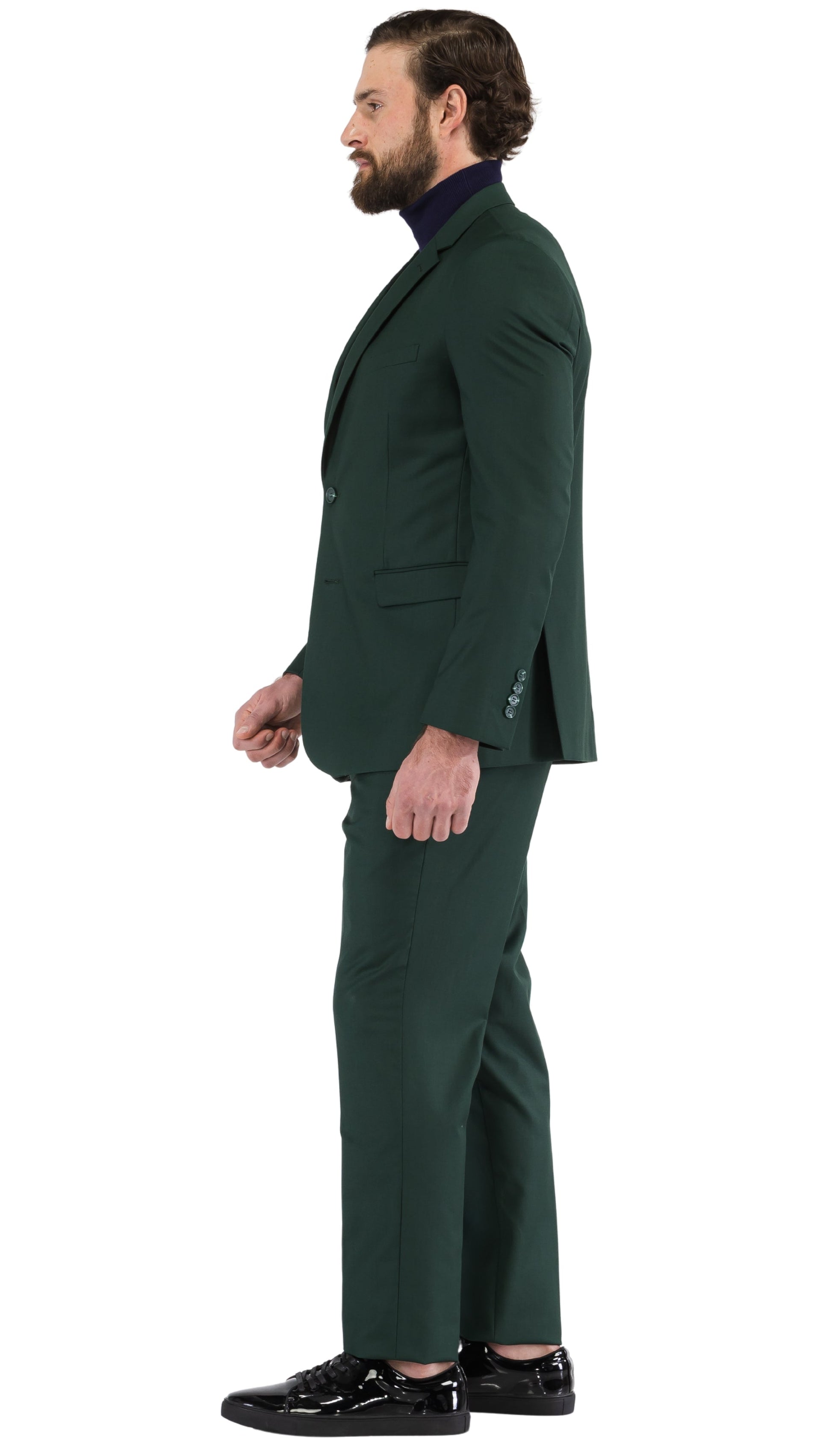 Monarch Hunter Green Slim Fit Notch Lapel 2-Piece Suit