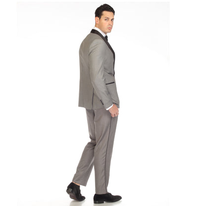 Regent Grey Slim Fit Shawl Lapel 2-Piece Tuxedo Suit Set