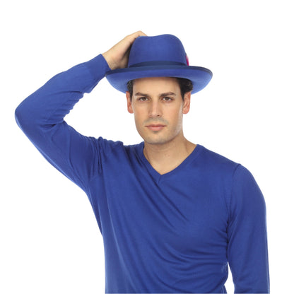 Australian Premium Wool Royal Blue Godfather Hat
