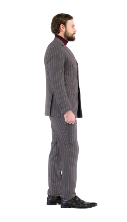 Aragon Peak Lapel Double Breasted Slim Fit Suit