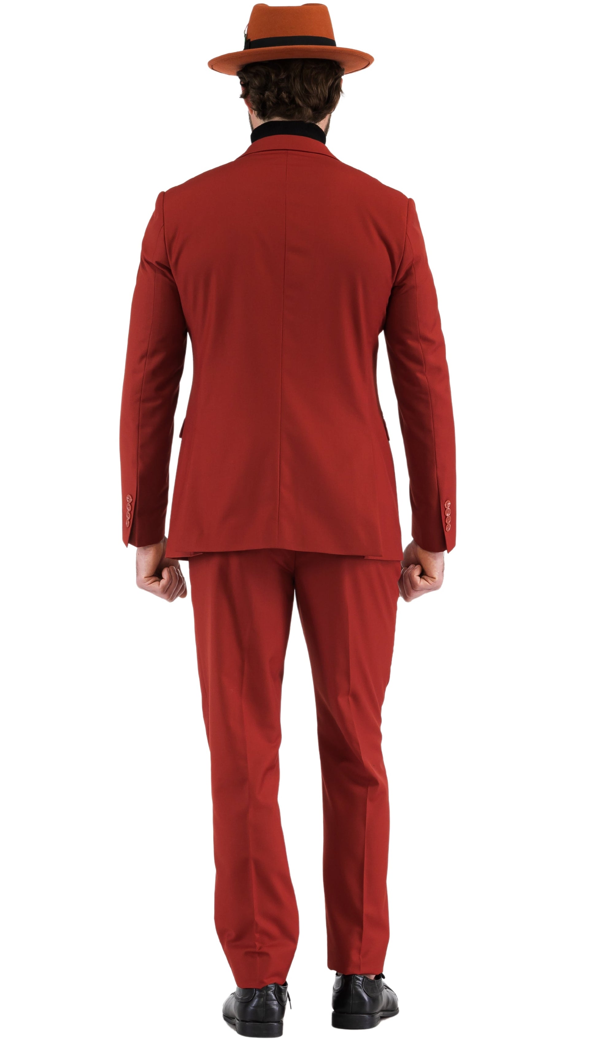 Monarch Brick Slim Fit Notch Lapel 2-Piece Suit