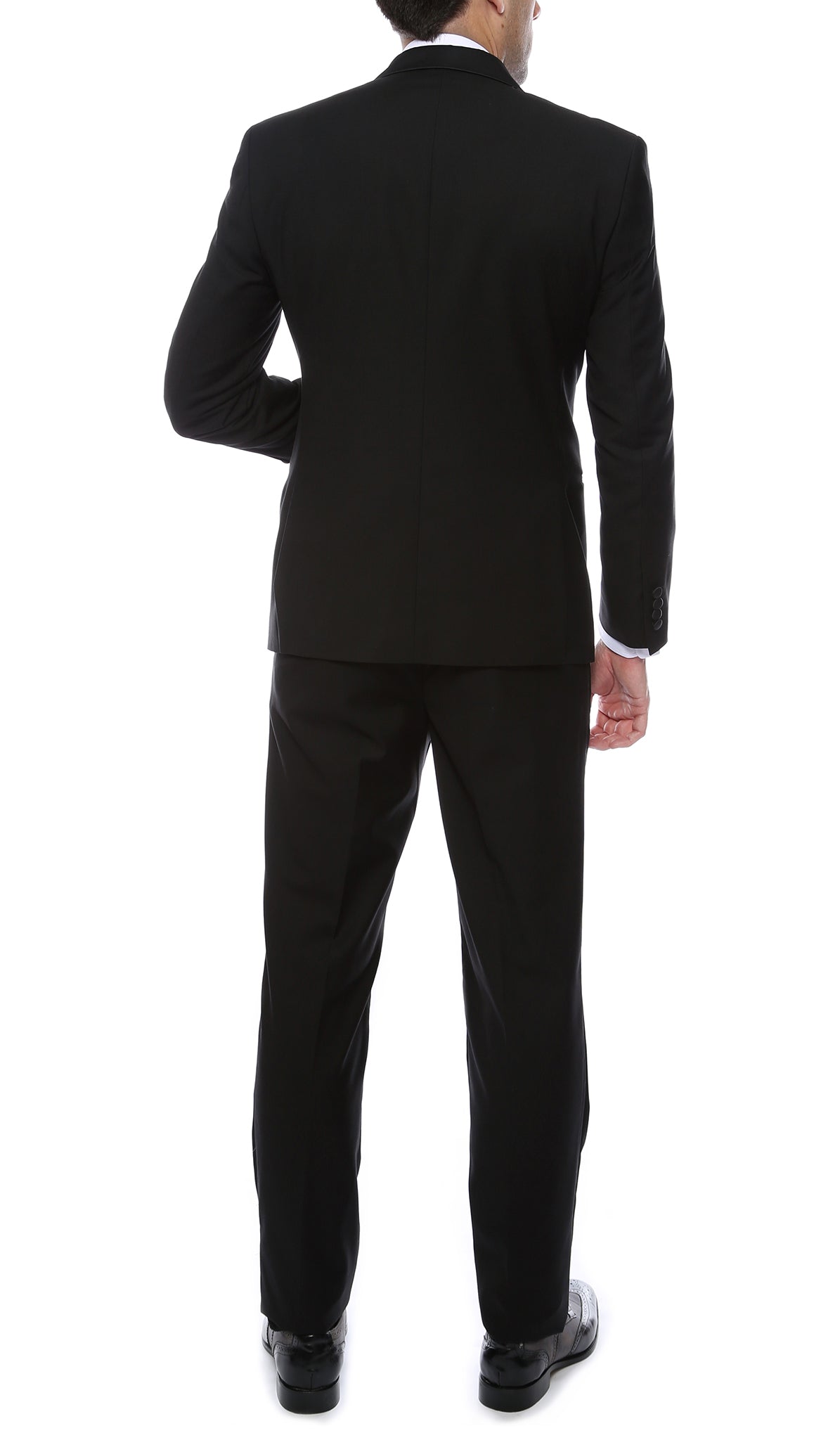 Royston Black Slim Fit Notch Lapel Tuxedo
