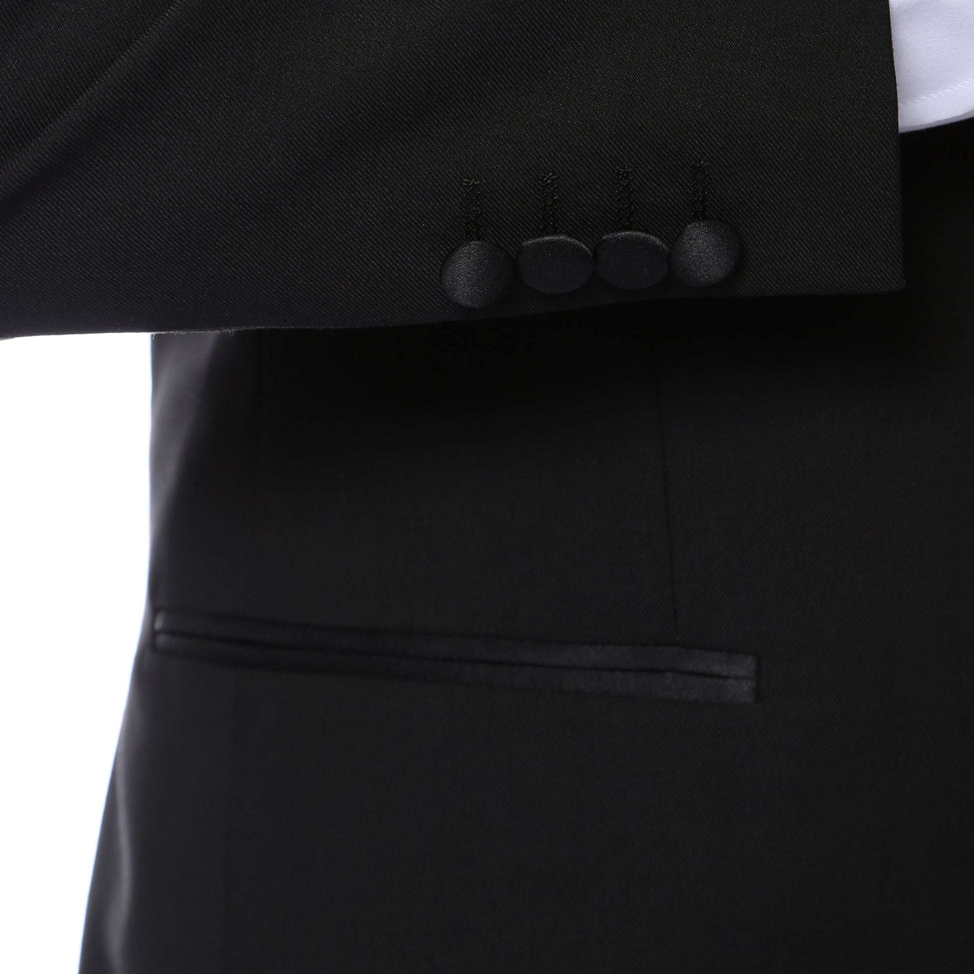 Royston Black Slim Fit Notch Lapel Tuxedo