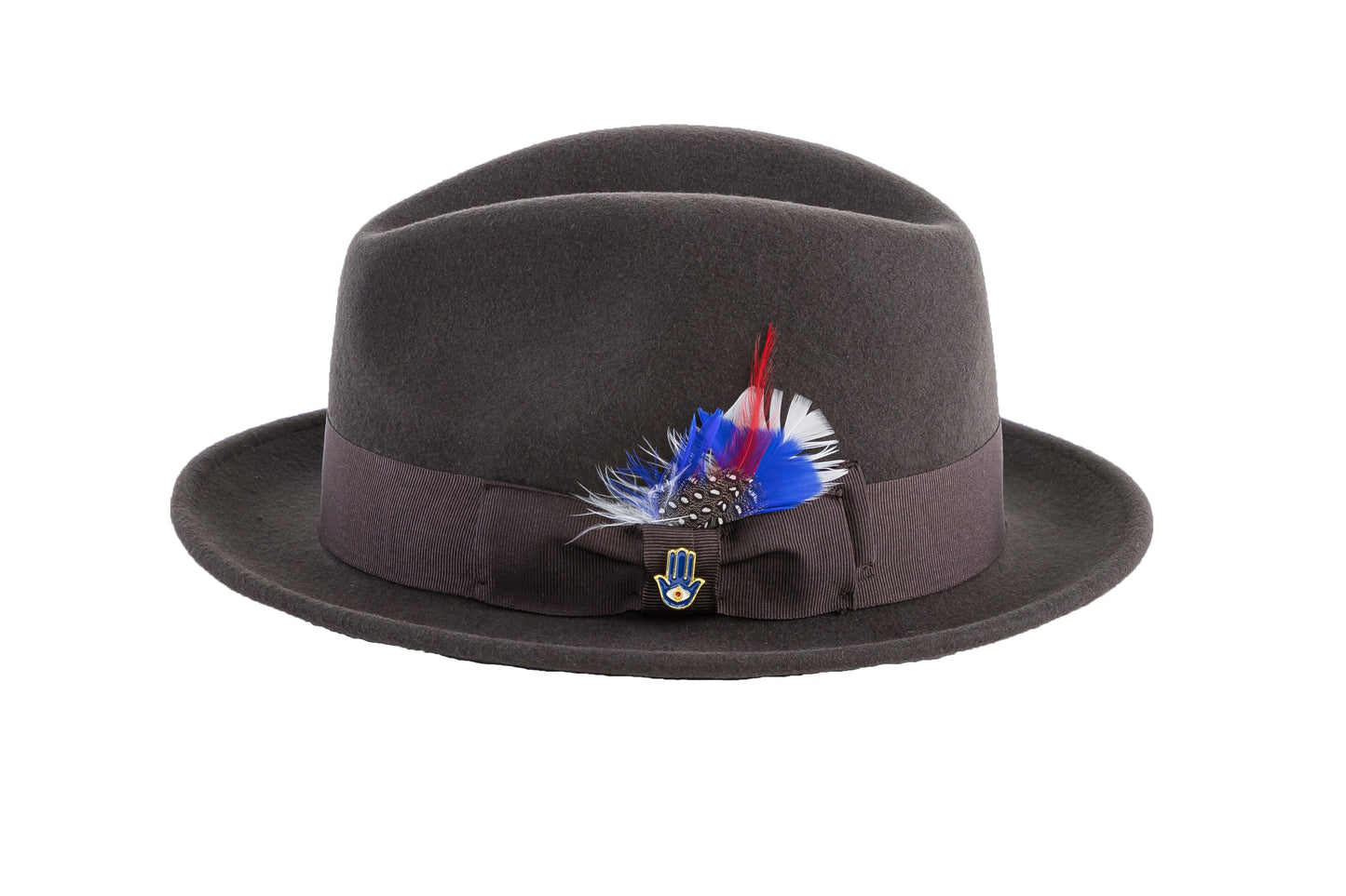 Australian Premium Wool Brown Brooks Fedora Hat