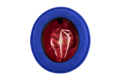 Australian Premium Wool Royal Blue Brooks Fedora Hat