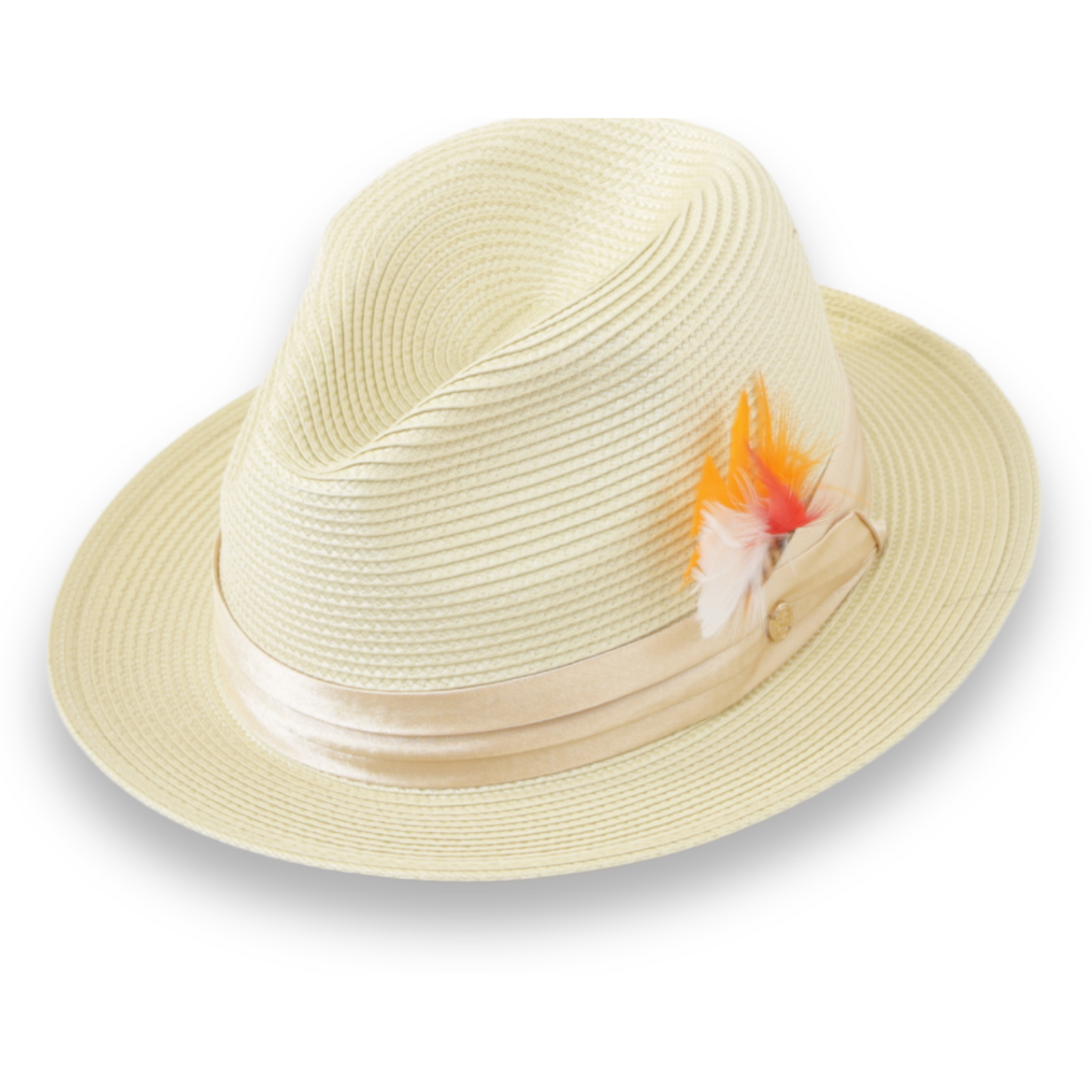 Mar Azul Crushable Straw Hat Fedora in Beige