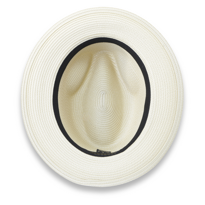 Mar Azul Crushable Straw Hat Fedora in Beige