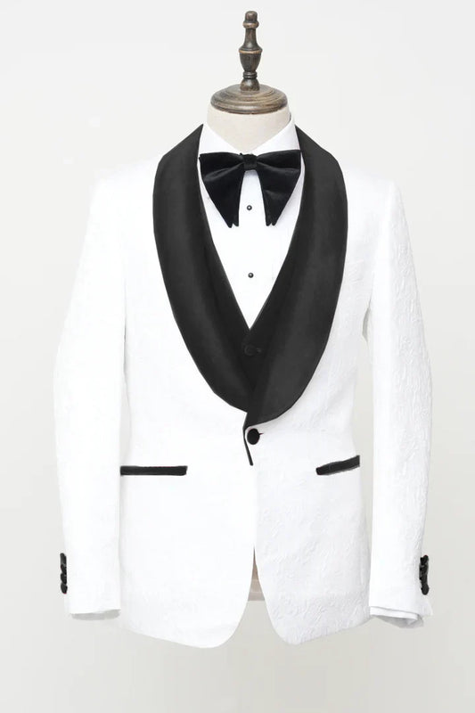 Ormsby White Vested Paisley Tuxedo