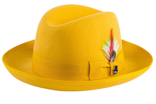 Australian Premium Wool Gold Godfather Hat