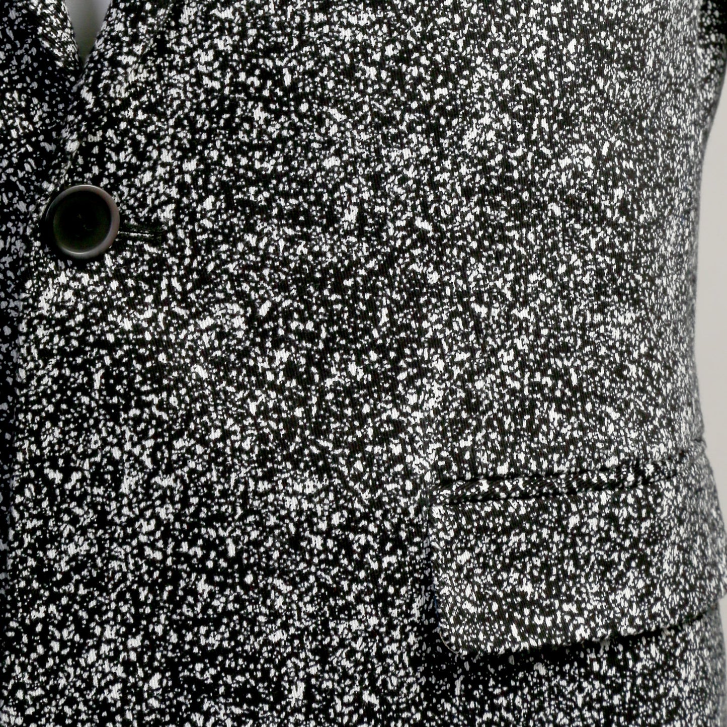 Marlowe Black Slim Fit & White Spotted Notch Lapel Suit