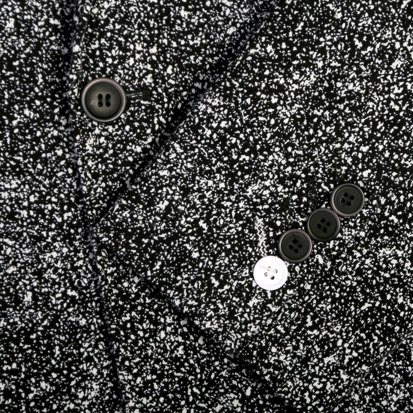 Marlowe Black Slim Fit & White Spotted Notch Lapel Suit
