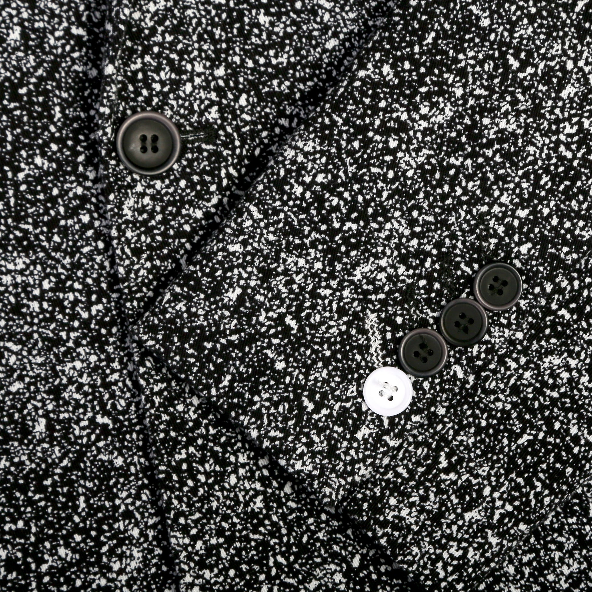 Marlowe Black Slim Fit & White Spotted Notch Lapel Suit