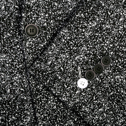 Marlowe Black Slim Fit & White Spotted Notch Lapel Suit