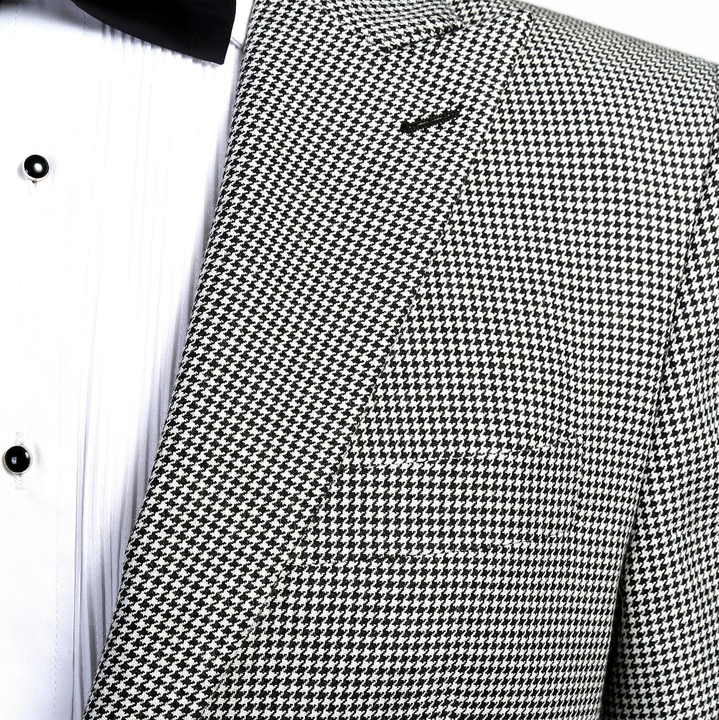 Bramwell Slim Fit Houndstooth Peak Lapel 2-Piece Suit