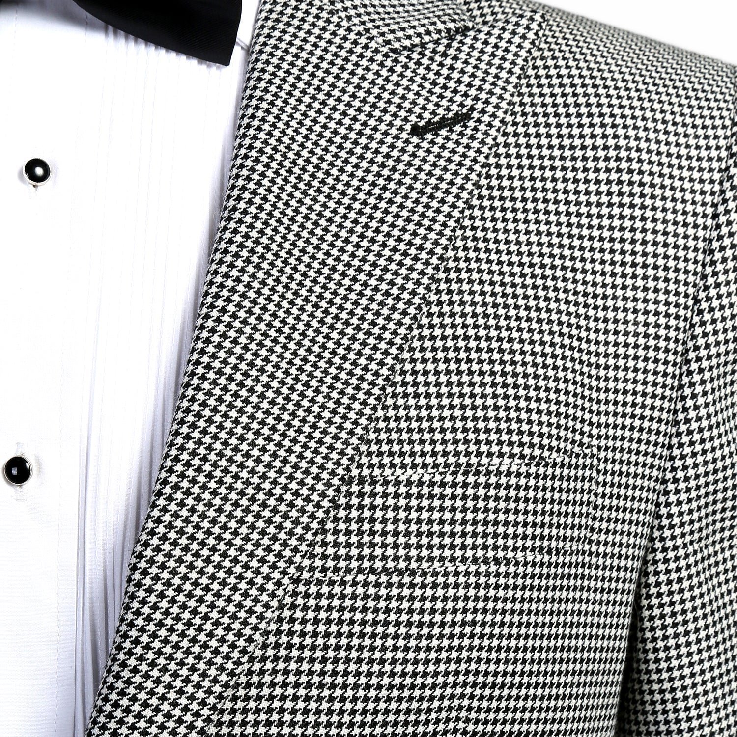 Bramwell Slim Fit Houndstooth Peak Lapel 2-Piece Suit