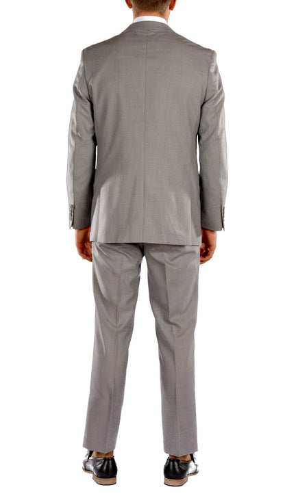 Imperial Light Grey Slim Fit Suit - 3-Piece