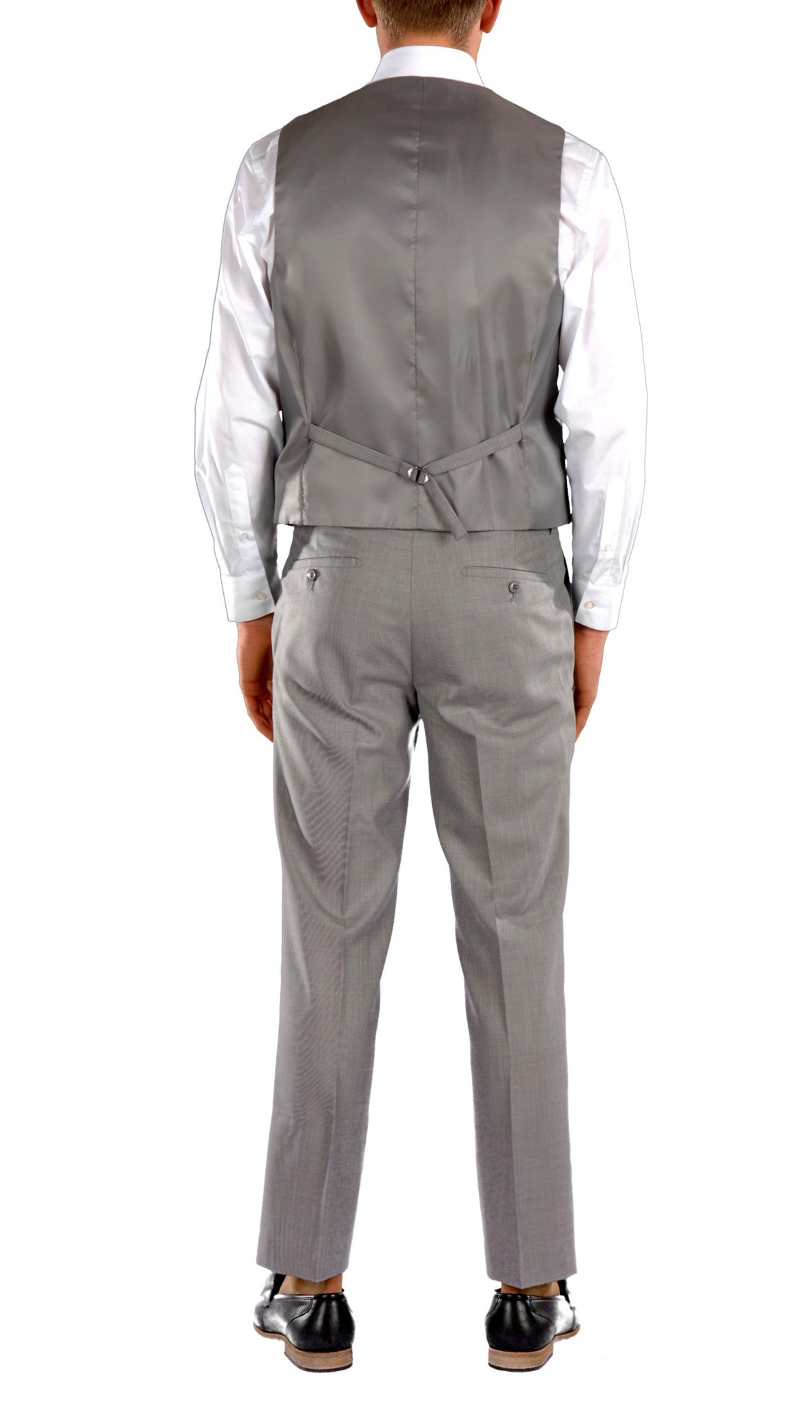 Imperial Light Grey Slim Fit Suit - 3-Piece