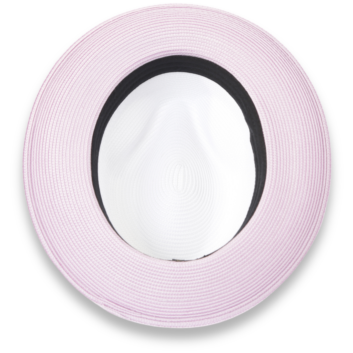 Habana Crushable Straw Hat Fedora in Two Tone Lavender-White