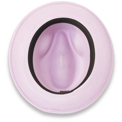 Habana Crushable Straw Hat Fedora in Lavender