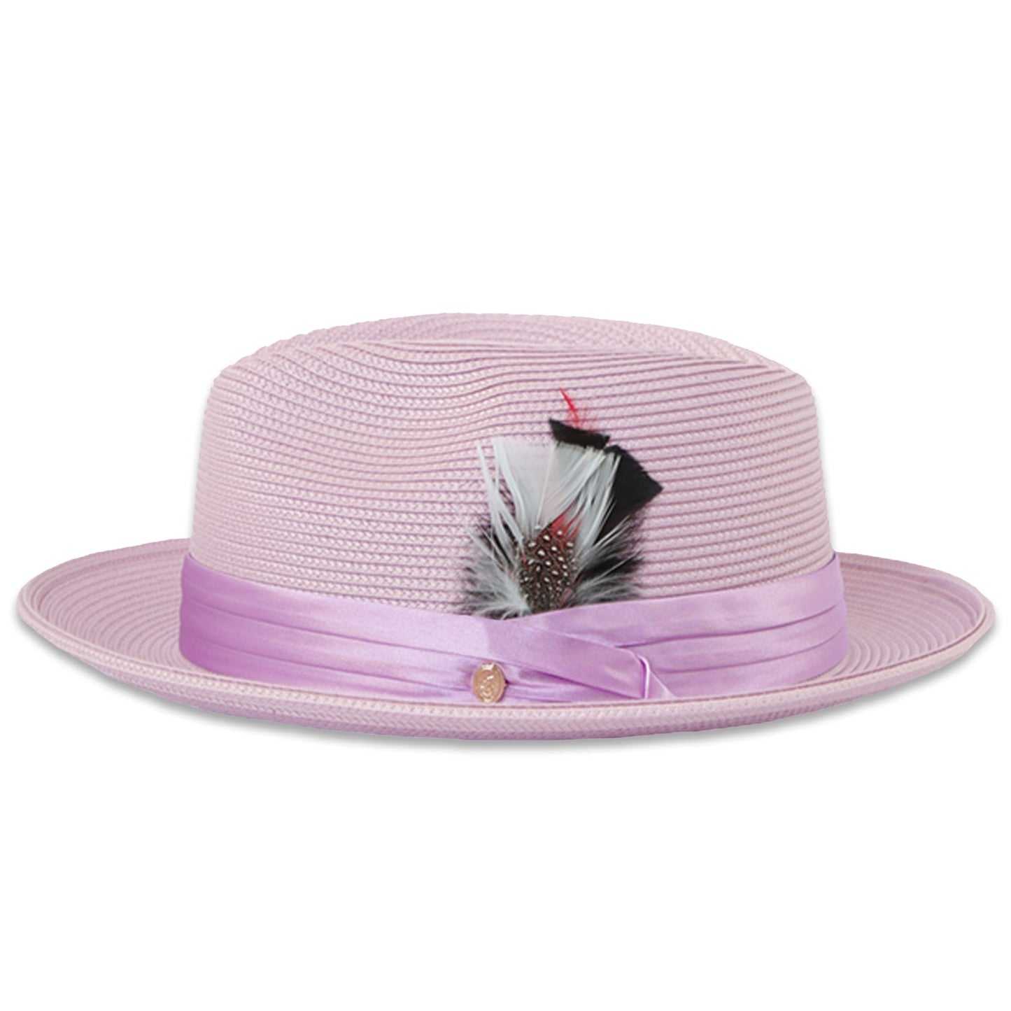 Mar Azul Crushable Straw Hat Fedora in Purple