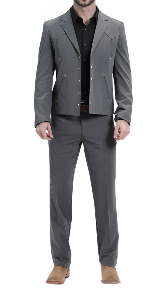 Tudor Charcoal Western Suit Set