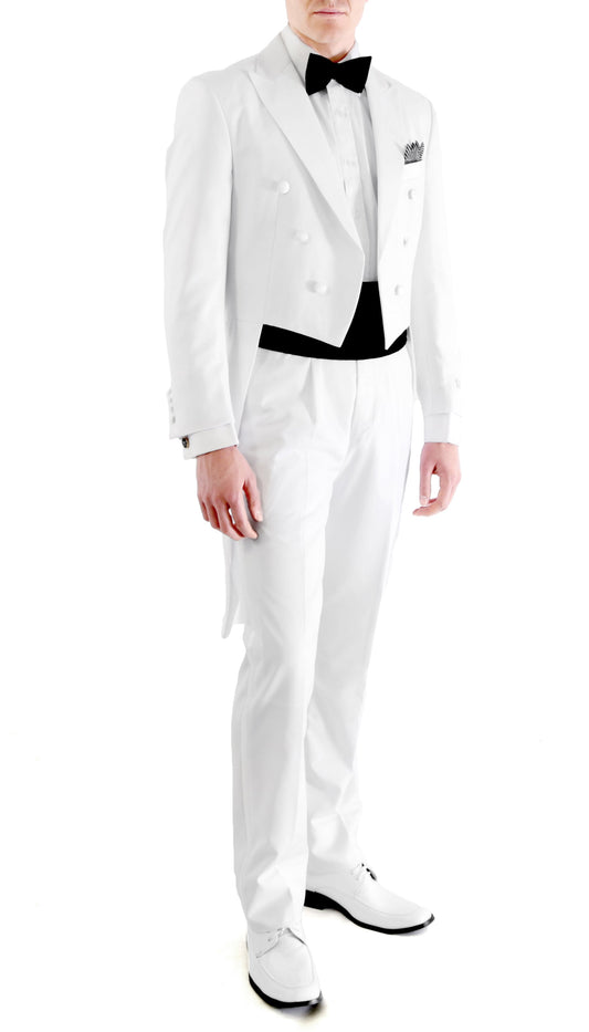 Pemberton White Premium Regular Fit Tail Tuxedo