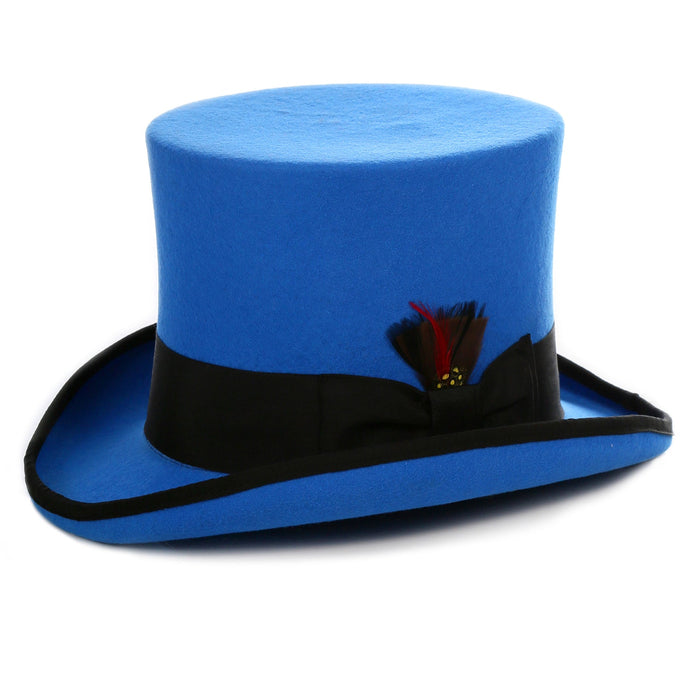 Premium Wool Blue/Black Top Hat