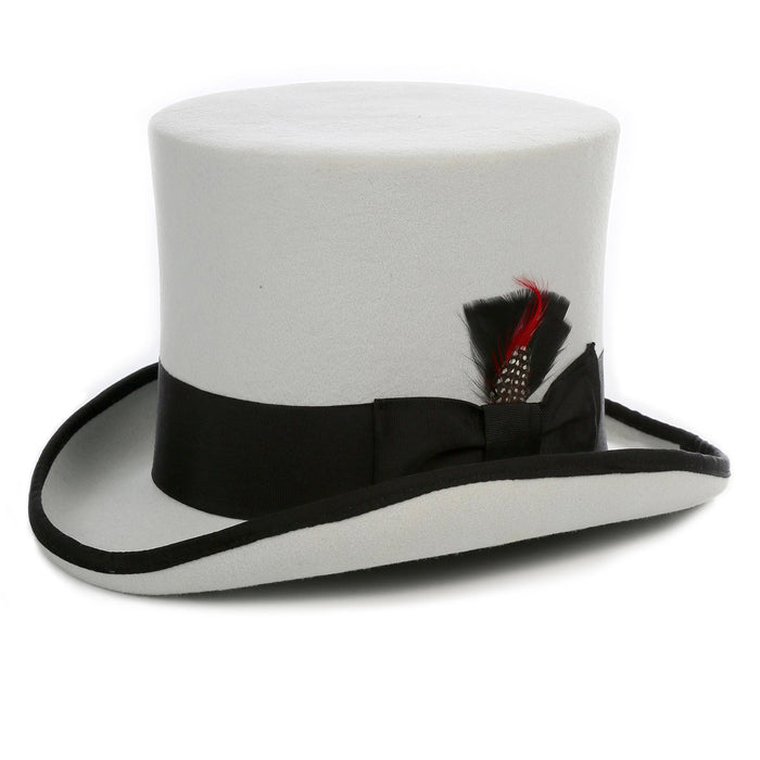 Premium Wool Grey with Black Top Hat