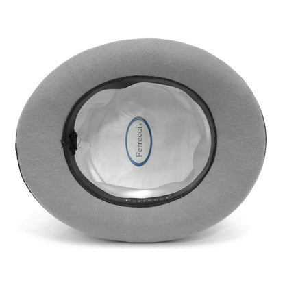 Premium Grey with Black Wool Top Hat - FHYINC best men's suits, tuxedos, formal men's wear wholesale