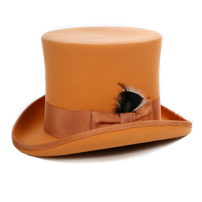 Premium Wool Orange Top Hat