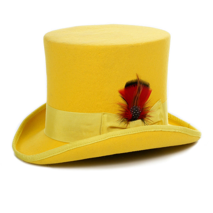 Premium Wool Yellow Top Hat