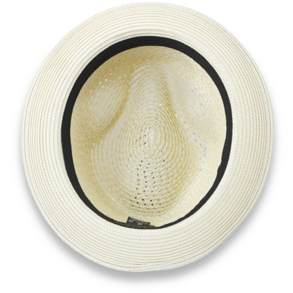 Panama Crushable Straw Hat Fedora in Tan