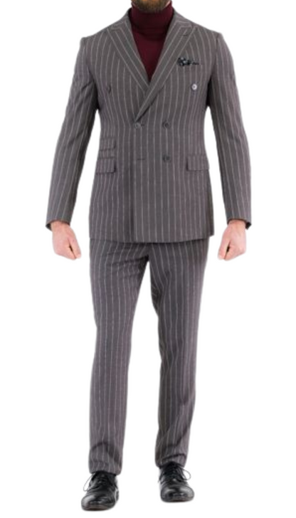 Aragon Peak Lapel Double Breasted Slim Fit Suit