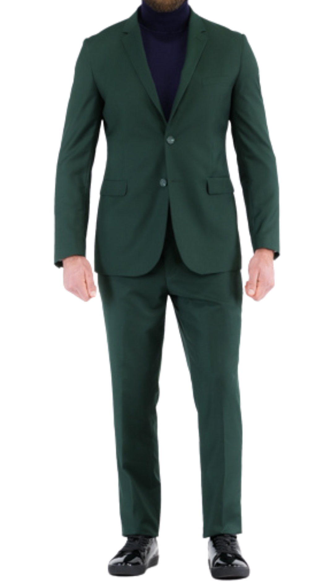 Monarch Hunter Green Slim Fit Notch Lapel 2-Piece Suit