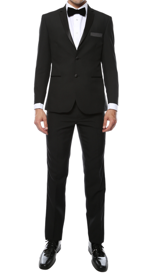 Balmoral Black Slim Fit 2-Piece Tuxedo (2)