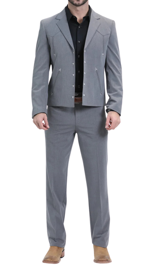 Tudor Grey Western Suit Set