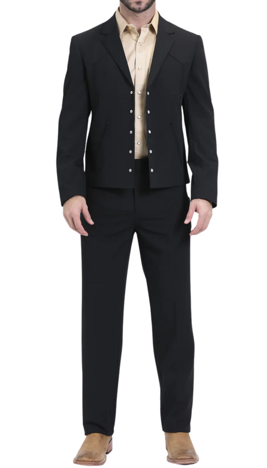 Tudor Black Western Suit Set